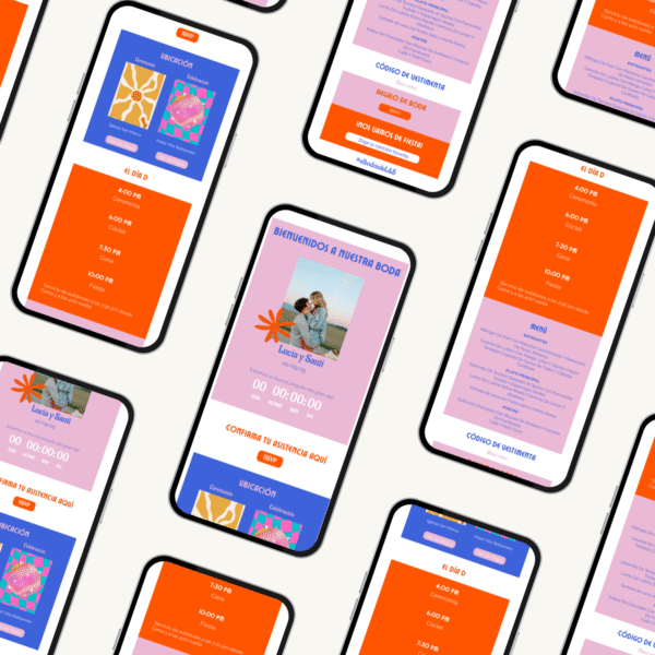 Invitación Digital Aesthetic Retro