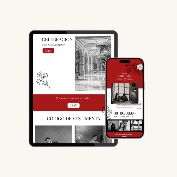 Invitación Digital Rouge