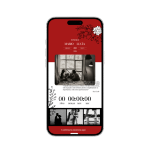 Invitación digital Rouge