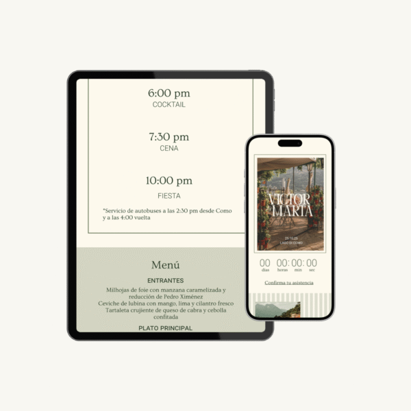 Invitación Digital Old Money