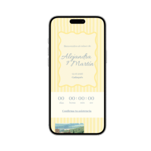 Invitación Digital Butter Yellow